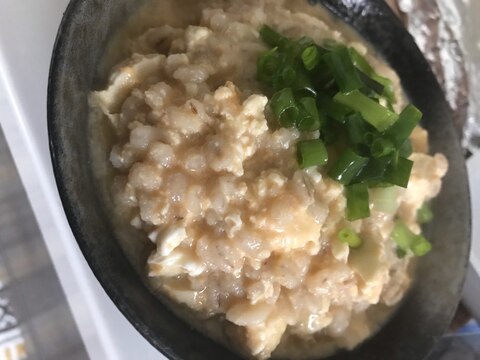 お豆腐とご飯のヘルシーお粥